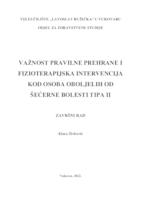 VAŽNOST PRAVILNE PREHRANE I FIZIOTERAPIJSKA INTERVENCIJA KOD OSOBA OBOLJELIH OD ŠEĆERNE BOLESTI TIPA II