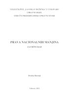 PRAVA NACIONALNIH MANJINA