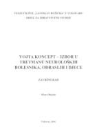 VOJTA KONCEPT - IZBOR U TRETMANU NEUROLOŠKIH BOLESNIKA, ODRASLIH I DJECE