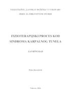 FIZIOTERAPIJSKI PROCES KOD SINDROMA KARPALNOG TUNELA