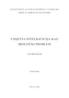 UMJETNA INTELIGENCIJA KAO BIOETIČKI PROBLEM