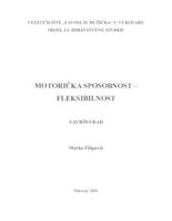 MOTORIČKA SPOSOBNOST - FLEKSIBILNOST