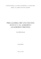 PRILAGODBA SRČANO ŽILNOG SUSTAVA NA AEROBNI I ANAEROBNI TRENING