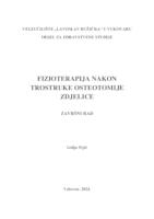 FIZIOTERAPIJA NAKON TROSTRUKE OSTEOTOMIJE ZDJELICE