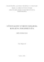 UČESTALOST I VRSTE OZLJEDA KOLJENA NOGOMETAŠA