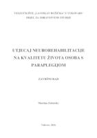 UTJECAJ NEUROREHABILITACIJE NA KVALITETU ŽIVOTA OSOBA S PARAPLEGIJOM