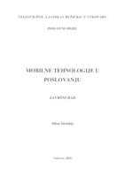 MOBILNE TEHNOLOGIJE U POSLOVANJU