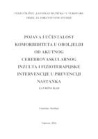 POJAVA I UČESTALOST KOMORBIDITETA U OBOLJELIH OD AKUTNOG CEREBROVASKULARNOG INZULTA I FIZIOTERAPIJSKE INTERVENCIJE U PREVENCIJI NASTANKA