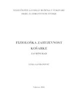 FIZIOLOŠKA ZAHTJEVNOST KOŠARKE