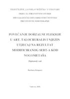 POVEĆANJE DORZALNE FLEKSIJE U ART. TALOCRURALIS I NJEZIN UTJECAJ NA REZULTAT MODIFICIRANOG SPEBT-a KOD NOGOMETAŠA