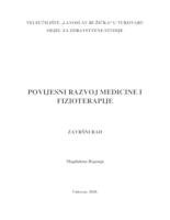 POVIJESNI RAZVOJ MEDICINE I FIZIOTERAPIJE