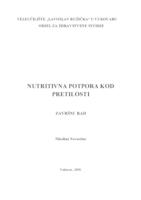 NUTRITIVNA POTPORA KOD PRETILOSTI