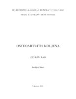 prikaz prve stranice dokumenta OSTEOARTRITIS KOLJENA