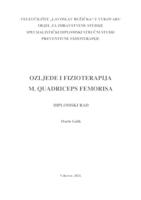 prikaz prve stranice dokumenta OZLJEDE I FIZIOTERAPIJA M.QUADRICEPS FEMORISA