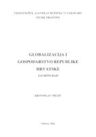 prikaz prve stranice dokumenta GLOBALIZACIJA I GOSPODARSTVO REPUBLIKE HRVATSKE