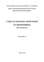 prikaz prve stranice dokumenta UTJECAJ TJELESNE AKTIVNOSTI NA DISMENOREJU