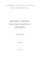 prikaz prve stranice dokumenta METODIKA TEHNIČKO - TAKTIČKOG TRENINGA U NOGOMETU