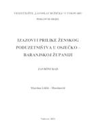 prikaz prve stranice dokumenta IZAZOVI I PRILIKE ŽENSKOG PODUZETNIŠTVA U OSJEČKO - BARANJSKOJ ŽUPANIJI
