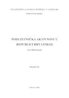 prikaz prve stranice dokumenta PODUZETNIČKA AKTIVNOST U REPUBLICI HRVATSKOJ