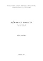 prikaz prve stranice dokumenta SJÖRGENOV SINDROM