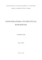 prikaz prve stranice dokumenta FIZIOTERAPIJSKA INTERVENCIJA KOD KIFOZE