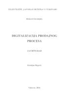 prikaz prve stranice dokumenta DIGITALIZACIJA PRODAJNOG POSLOVANJA