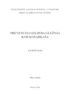 prikaz prve stranice dokumenta PREVENCIJA OZLJEDA GLEŽNJA KOD KOŠARKAŠA