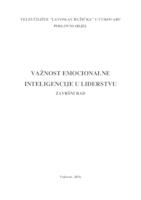 prikaz prve stranice dokumenta VAŽNOST EMOCIONALNE INTELIGENCIJE U LIDERSTVU