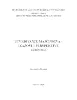 prikaz prve stranice dokumenta UTVRĐIVANJE MAJČINSTVA - IZAZOVI I PERSPEKTIVE