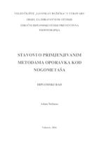 prikaz prve stranice dokumenta STAVOVI O PRIMJENJIVANIM METODAMA OPORAVKA KOD NOGOMETAŠA