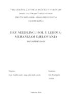 prikaz prve stranice dokumenta DRY NEEDLING I BOL U LEĐIMA - MEHANIZAM DJELOVANJA