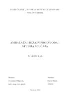 prikaz prve stranice dokumenta AMBALAŽA I DIZAJN PROIZVODA - STUDIJA SLUČAJA