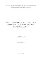 prikaz prve stranice dokumenta DENZITOMETRIJA KAO METODA DIJAGNOSTIKE POREMEĆAJA GUSTOĆE KOSTI