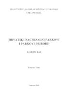 prikaz prve stranice dokumenta HRVATSKI NACIONALNI PARKOVI I PARKOVI PRIRODE