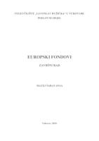 prikaz prve stranice dokumenta EUROPSKI FONDOVI