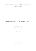 prikaz prve stranice dokumenta OMBUDSMAN EUROPSKE UNIJE