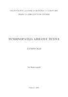 prikaz prve stranice dokumenta TENDINOPATIJA AHILOVE TETIVE
